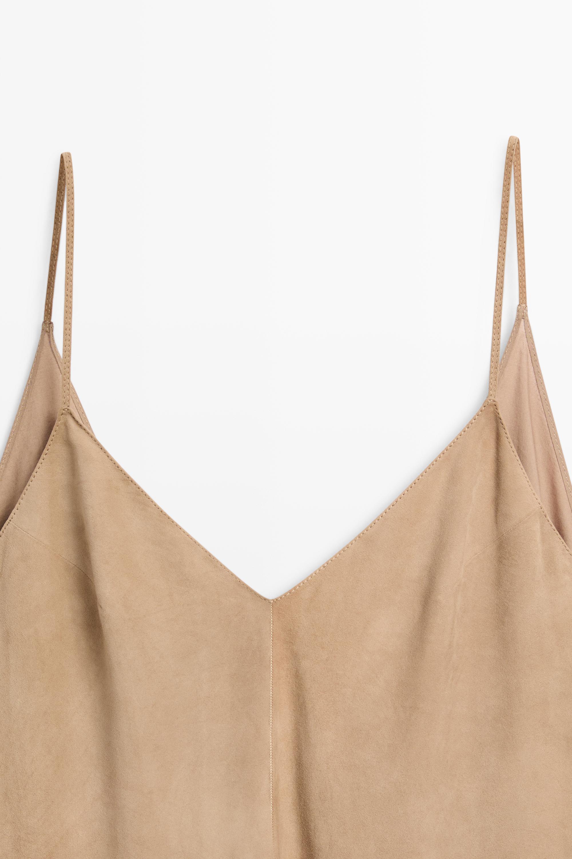 Robe combinée cuir daim - STUDIO